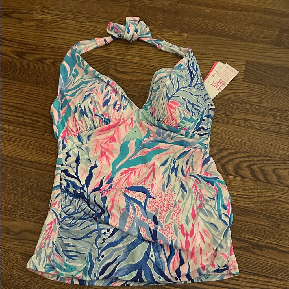 Lily Pulitzer halter top bathing suit size 8